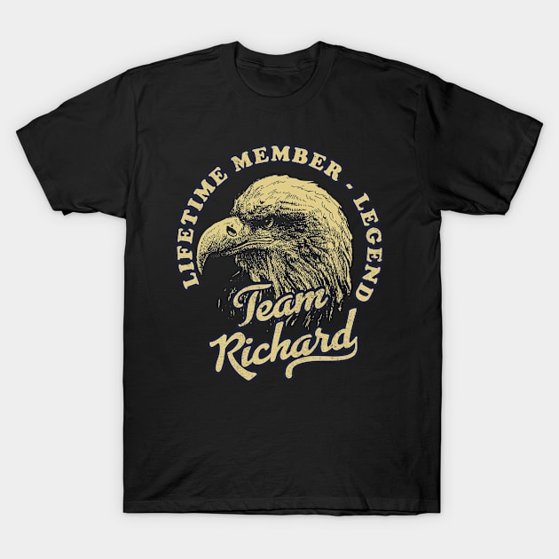 Richard Name - Lifetime Member Legend - Eagle T-Shirt by Stacy Peters Art
